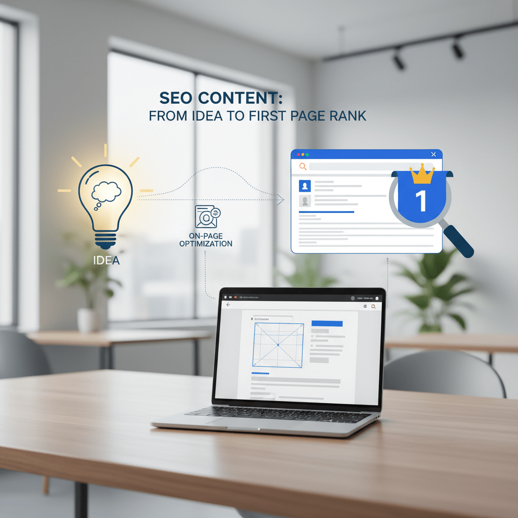 Featured image for: SEO Content: From Idea to First Page Rank