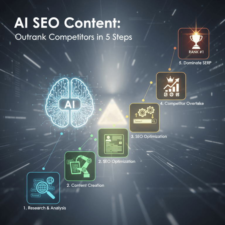Featured image for: AI SEO Content: Outrank Competitors in 5 Steps
