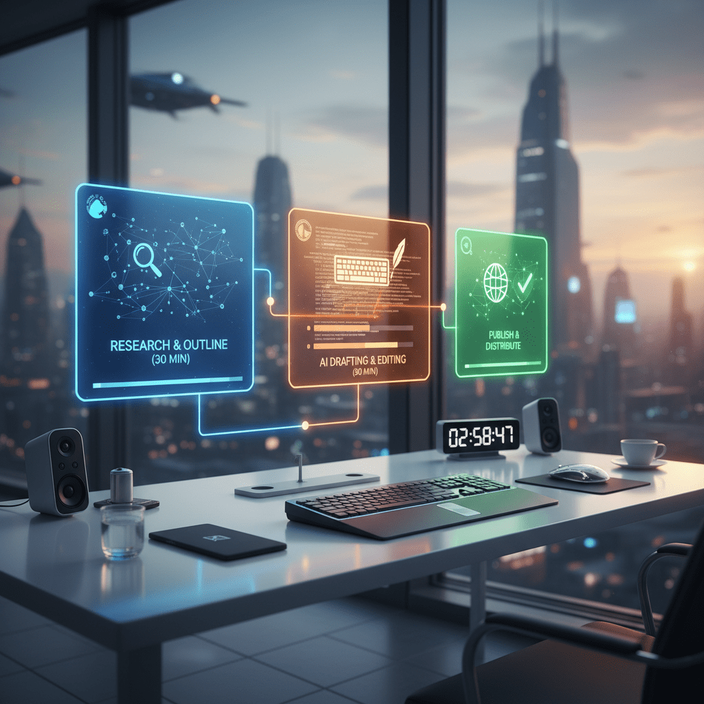 Featured image for: AI Content Workflow: Research to Publish in 3 Hours