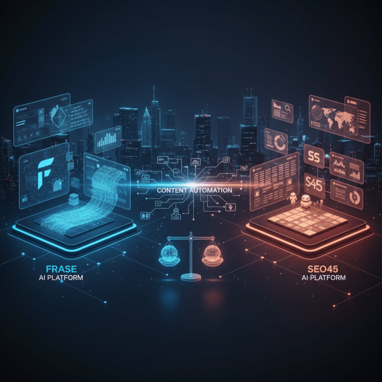 Featured image for: Content Automation: Frase vs SEO45 AI Platform