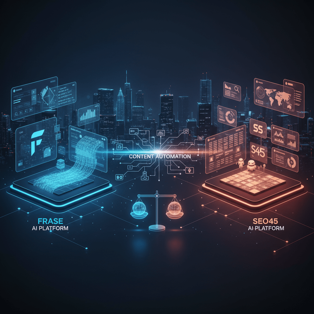 Featured image for: Content Automation: Frase vs SEO45 AI Platform