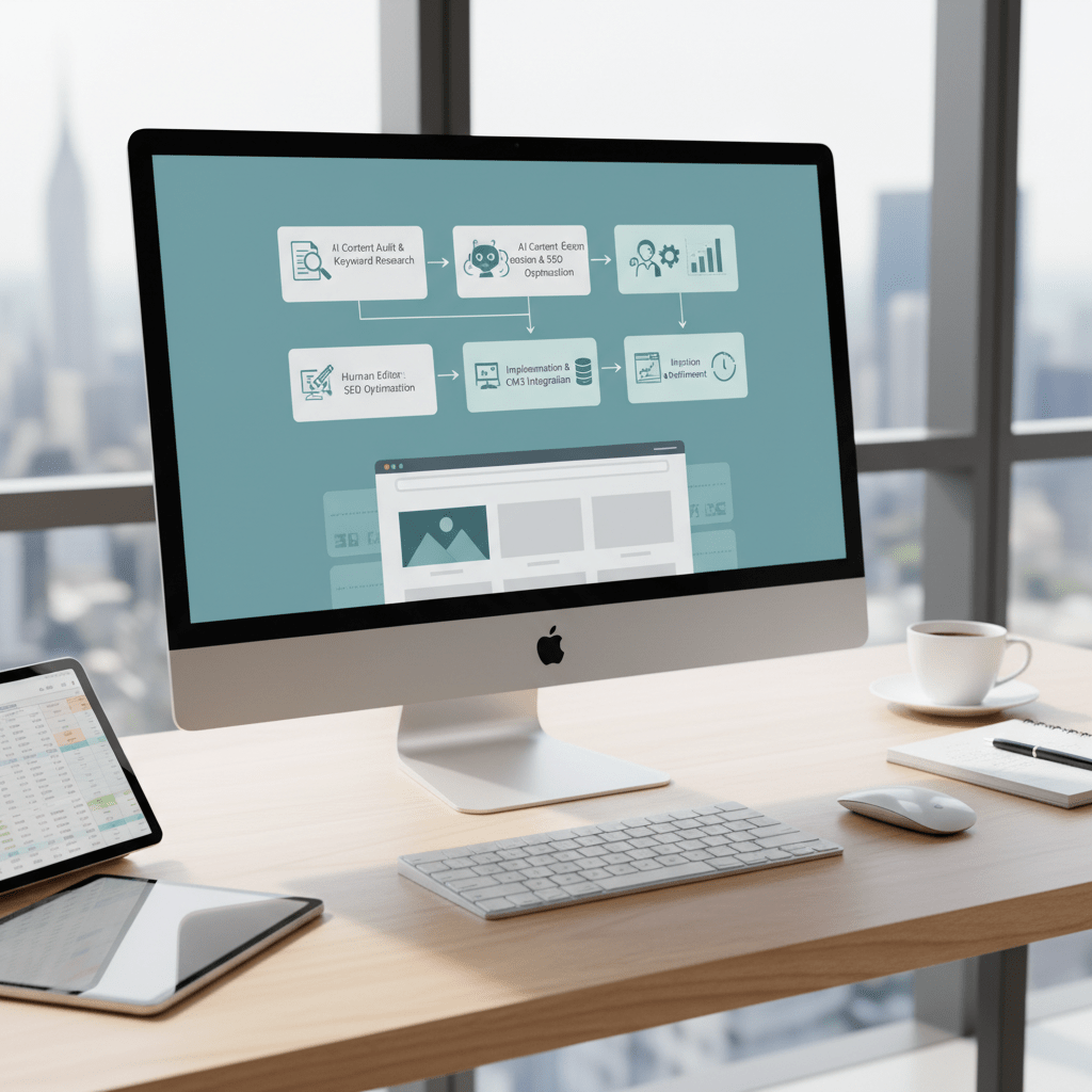 Featured image for: AI Website Content: The SEO Redesign Workflow