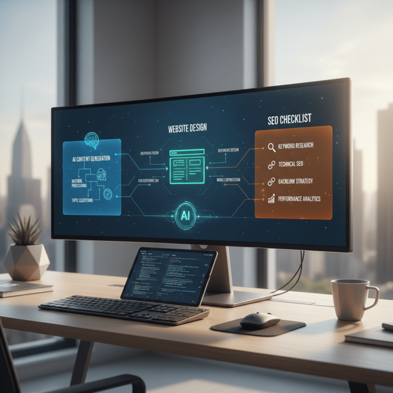 Featured image for: AI-Powered Content: Website Design SEO Checklist