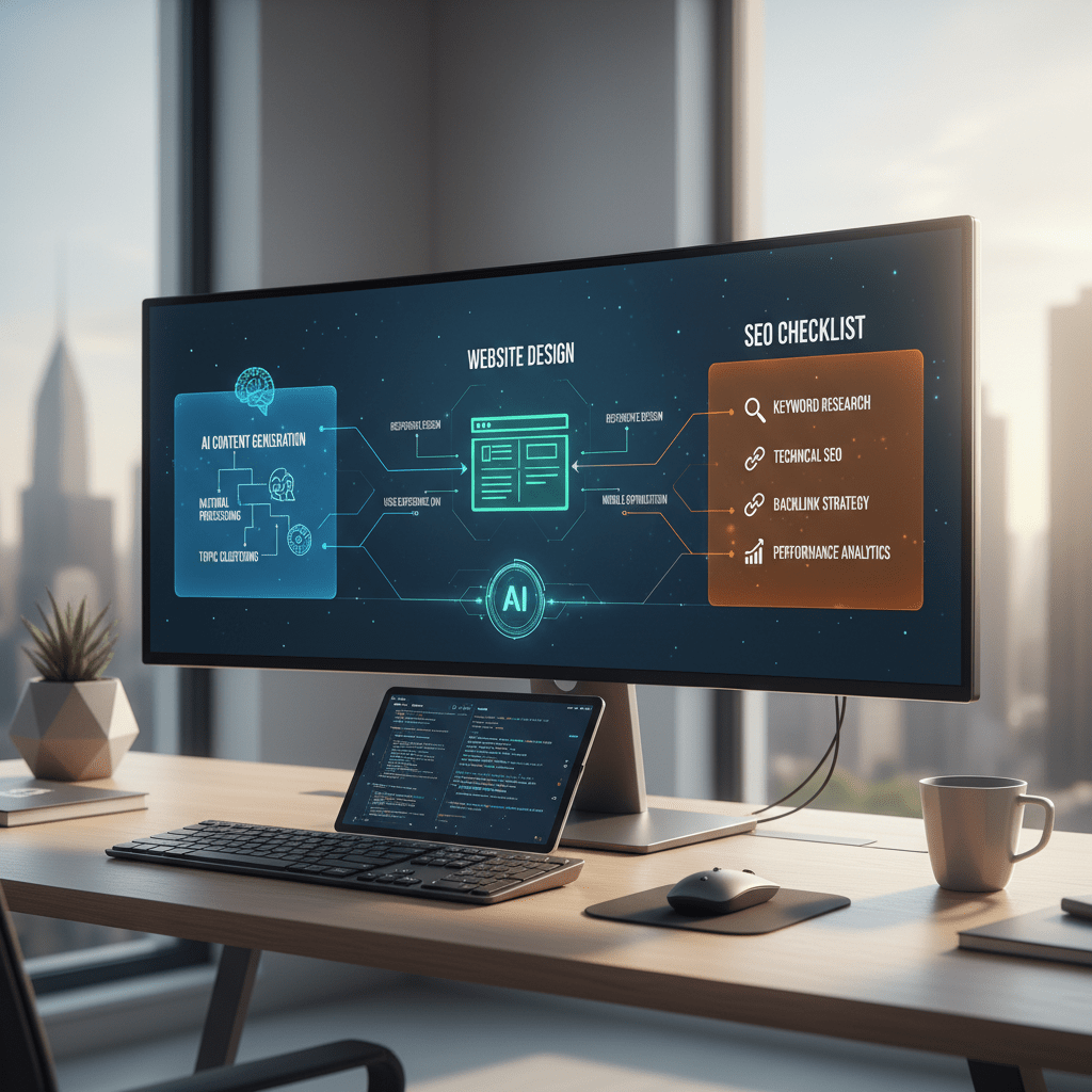 Featured image for: AI-Powered Content: Website Design SEO Checklist