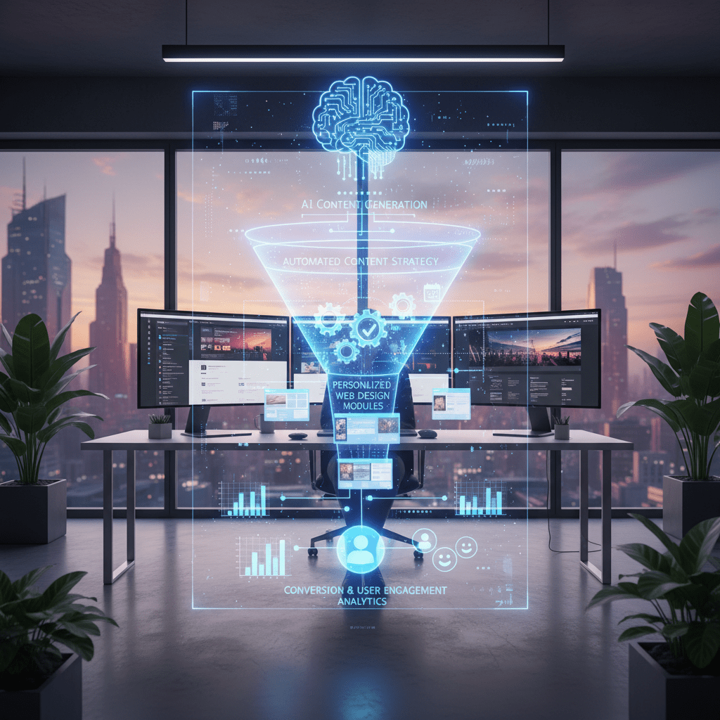 Featured image for: AI-Powered Content: The Web Design Funnel Blueprint