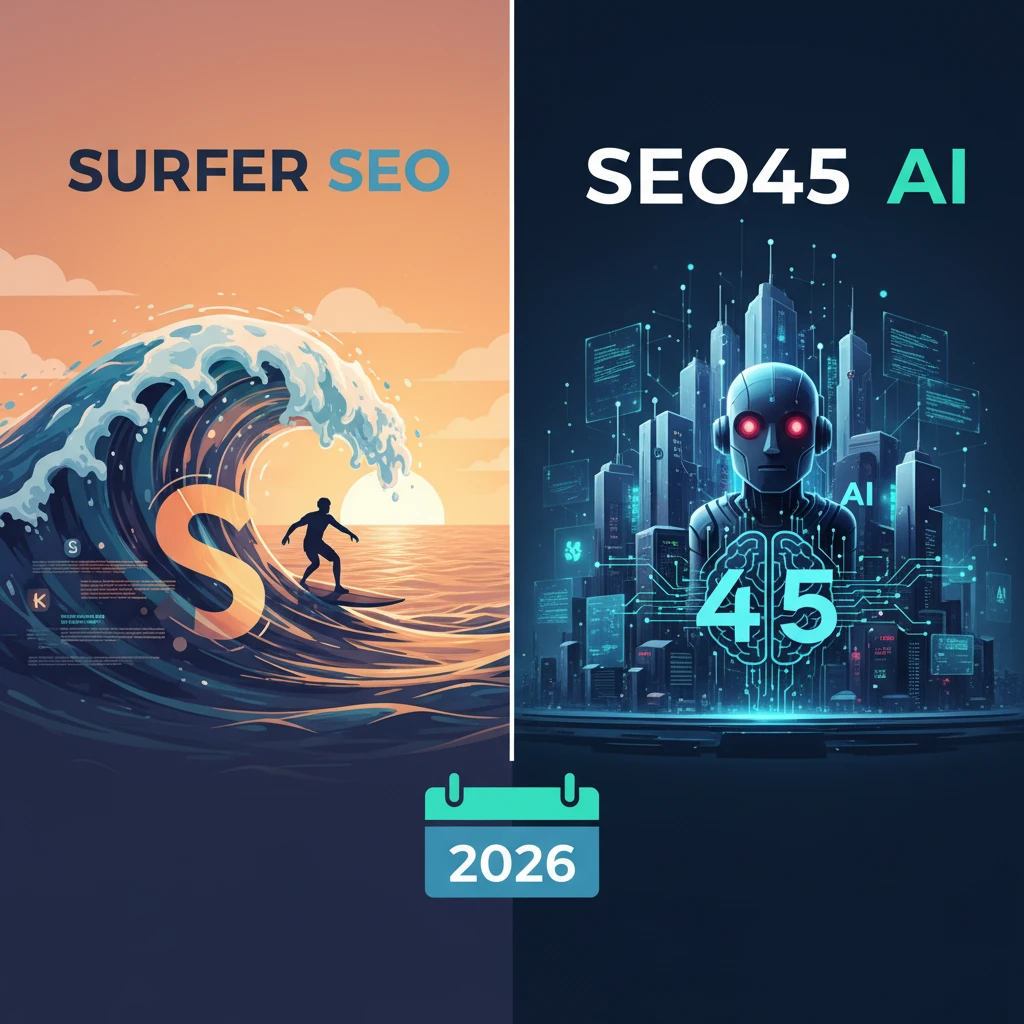 Featured image for: Content Automation: Surfer SEO vs SEO45 AI for 2026